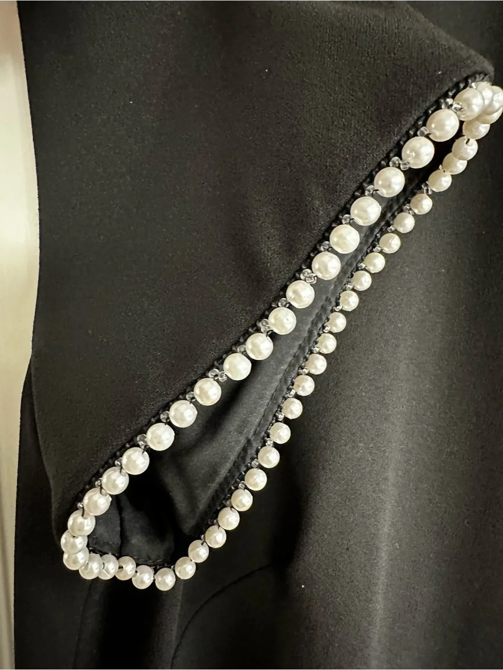 Victoria Dress with Pearl Trim - Picture 8 of 12